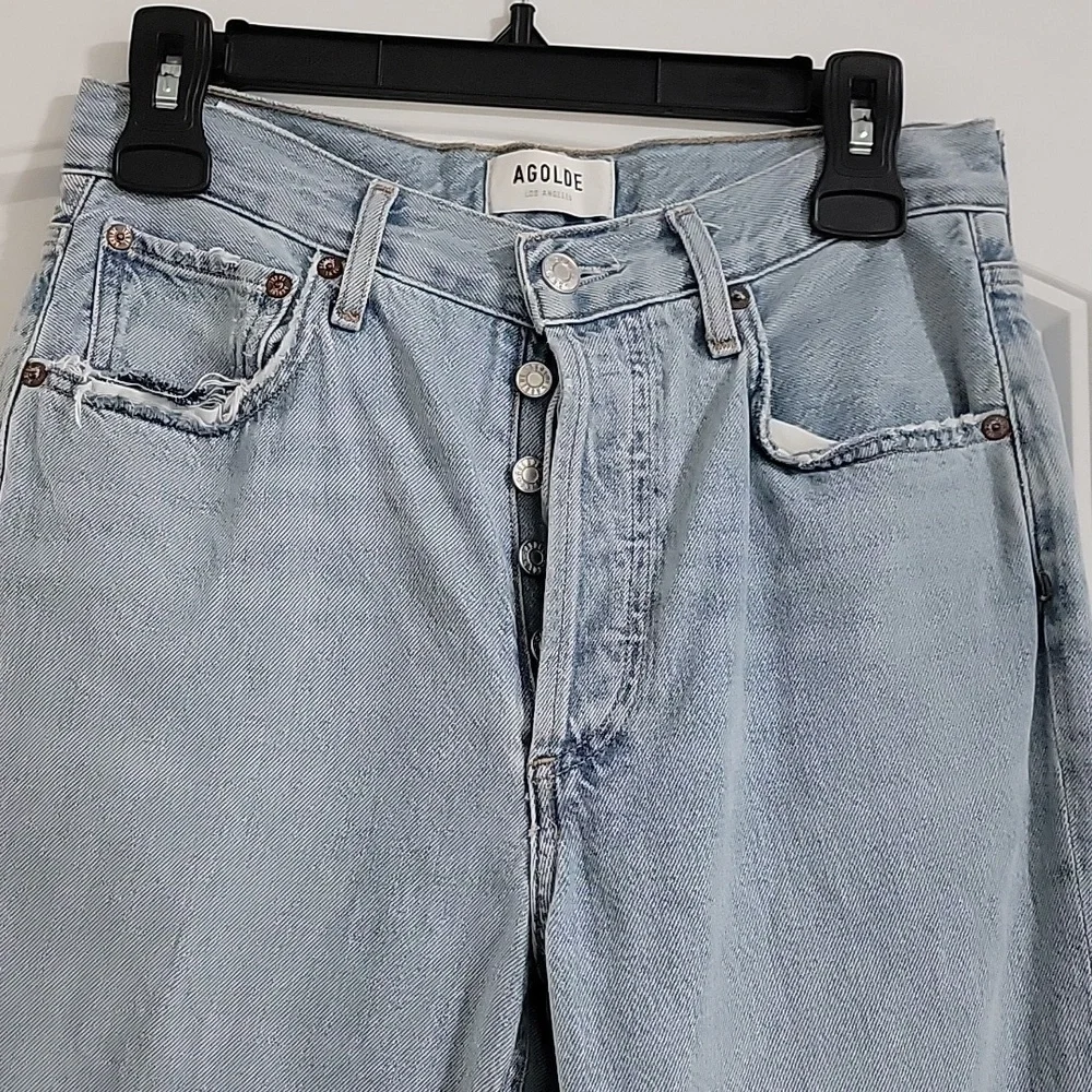 Agolde Riley Slim Crop jeans Sz 26 EUC - Picture 4 of 12